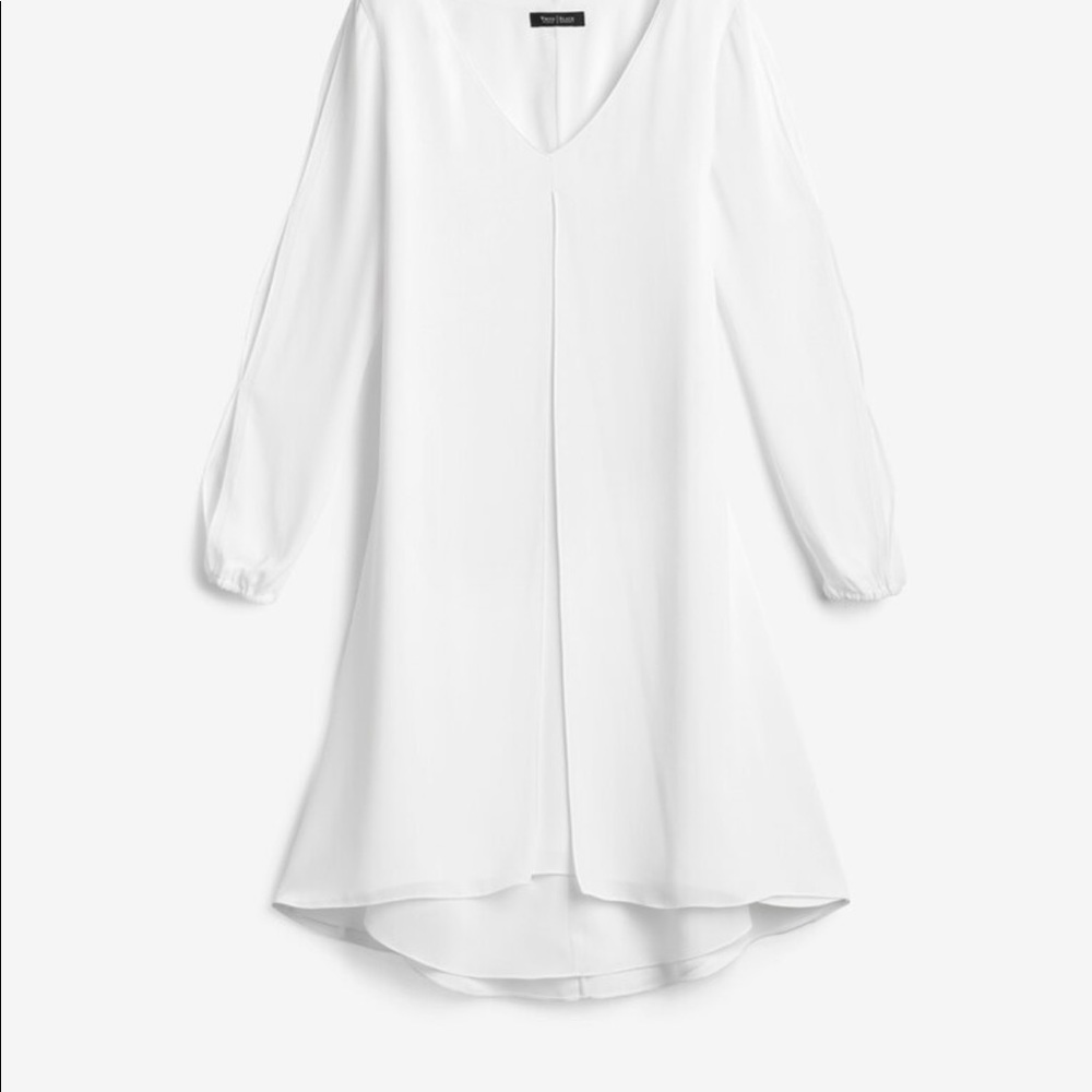 WHBM white mini dress